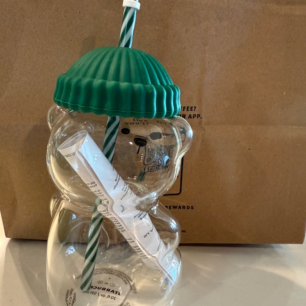 Starbucks Limited Edition Holiday Glass Bear Bearista Cup - Picture 2 of 4